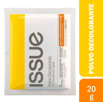 POLVO DECOLORANTE ISSUE 20 GRS (OJO ESTE NO LLEVA AGUA OXIGENADA GRATIS)